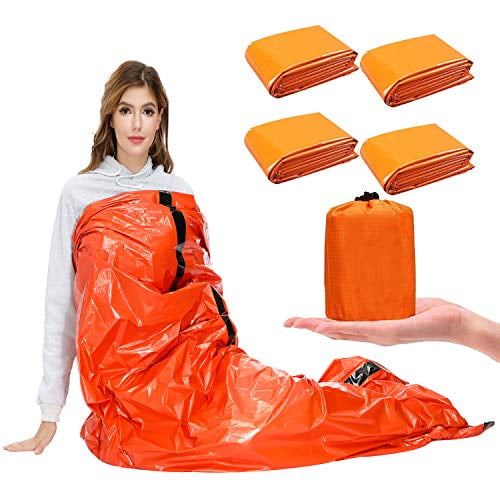 Emergency Sleeping Bag Thermal Waterproof For Outdoor Survival Camping Hikingx1 Emergency Sleeping Bag Thermal Waterproof For Outdoor Survival Camping Hikingx1